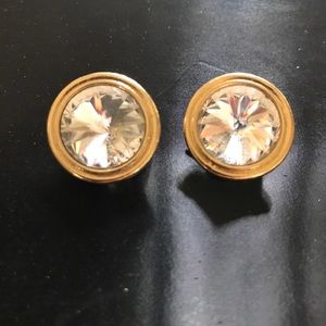 Stunning crystal clip earrings